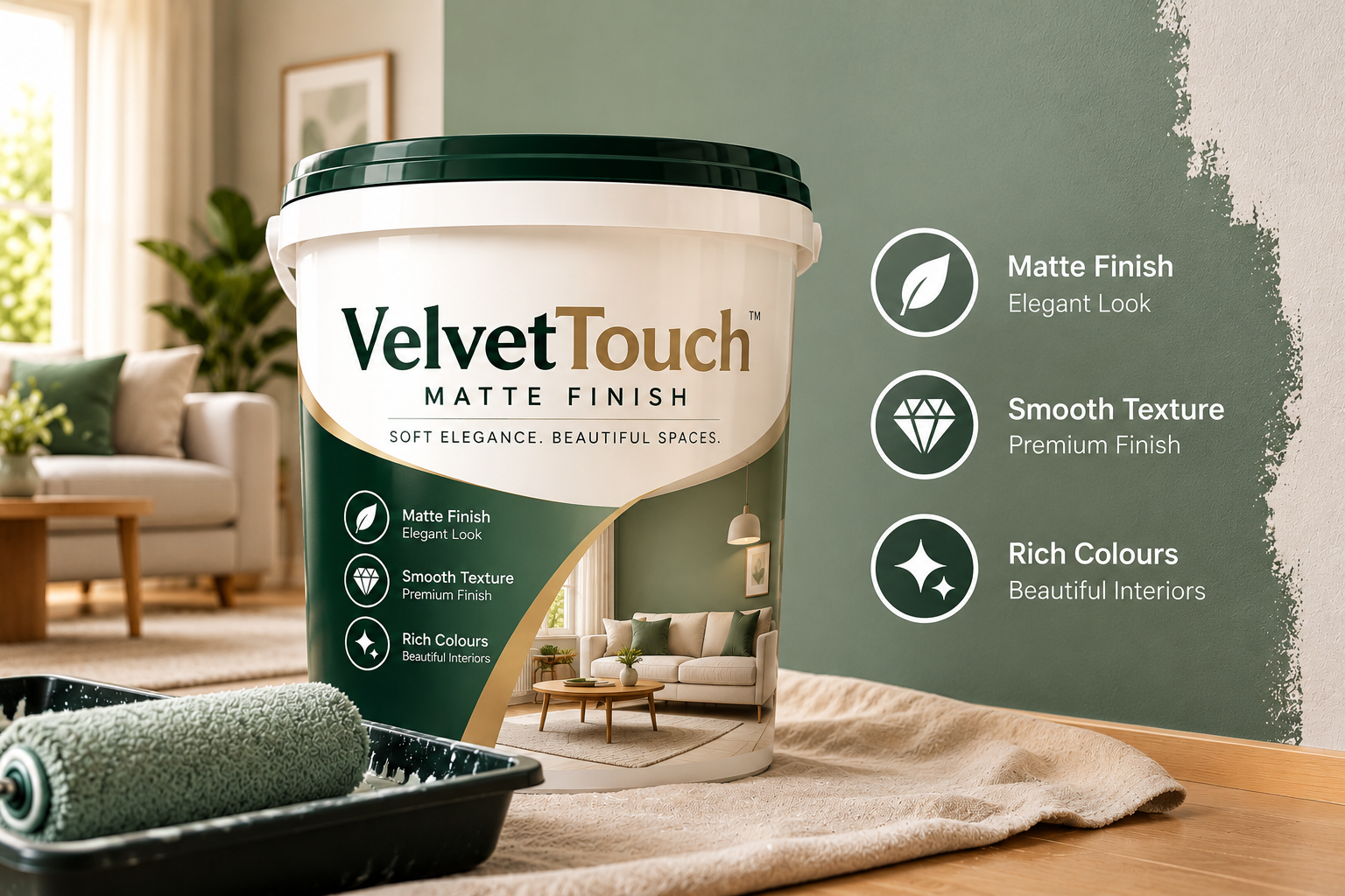 VelvetTouch Matte Finish 4 L Dusty Lilac